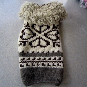 Chilly Dog 100% Wool Knitted Dog Sweater Pullover